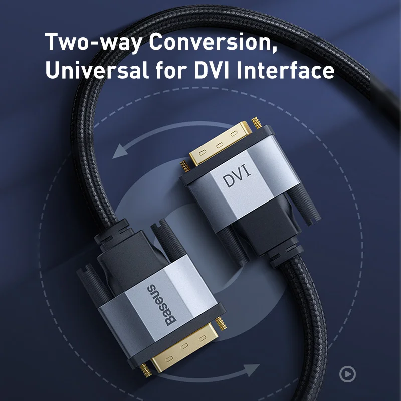 Baseus DVI к кабель двойной связи DVI-D папа-папа D 24 + 1 видео для проектора HDTV PC