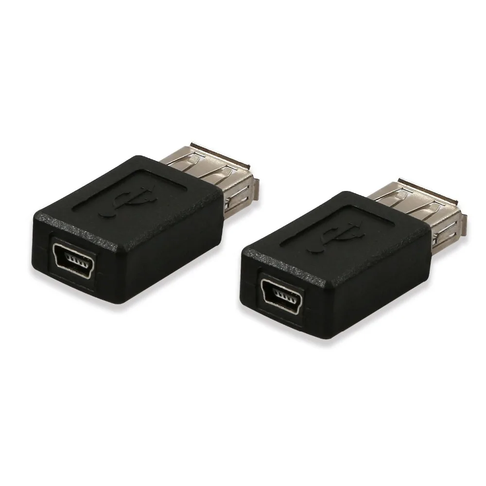 Onvian USB 2,0 type A Female to Mini USB 5 Pin B гнездовой разъем конвертер синхронизированный для передачи данных зарядный адаптер