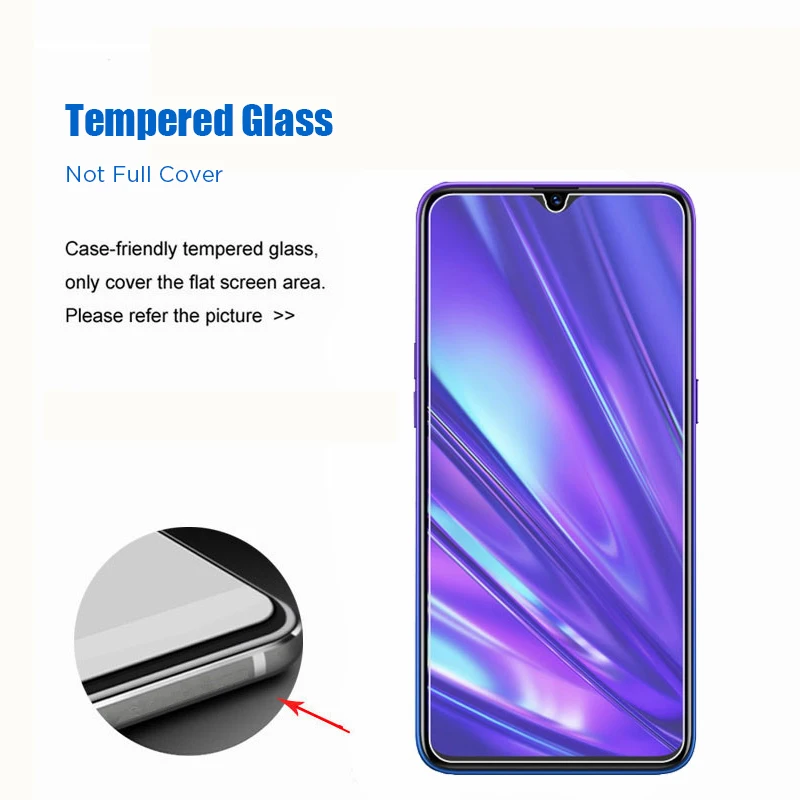 Screen Protector For Realme X XT X2 Pro X3 Tempered Glass U1 Q C1 C2 C3 C11 C3i HD Transparent | Мобильные телефоны и