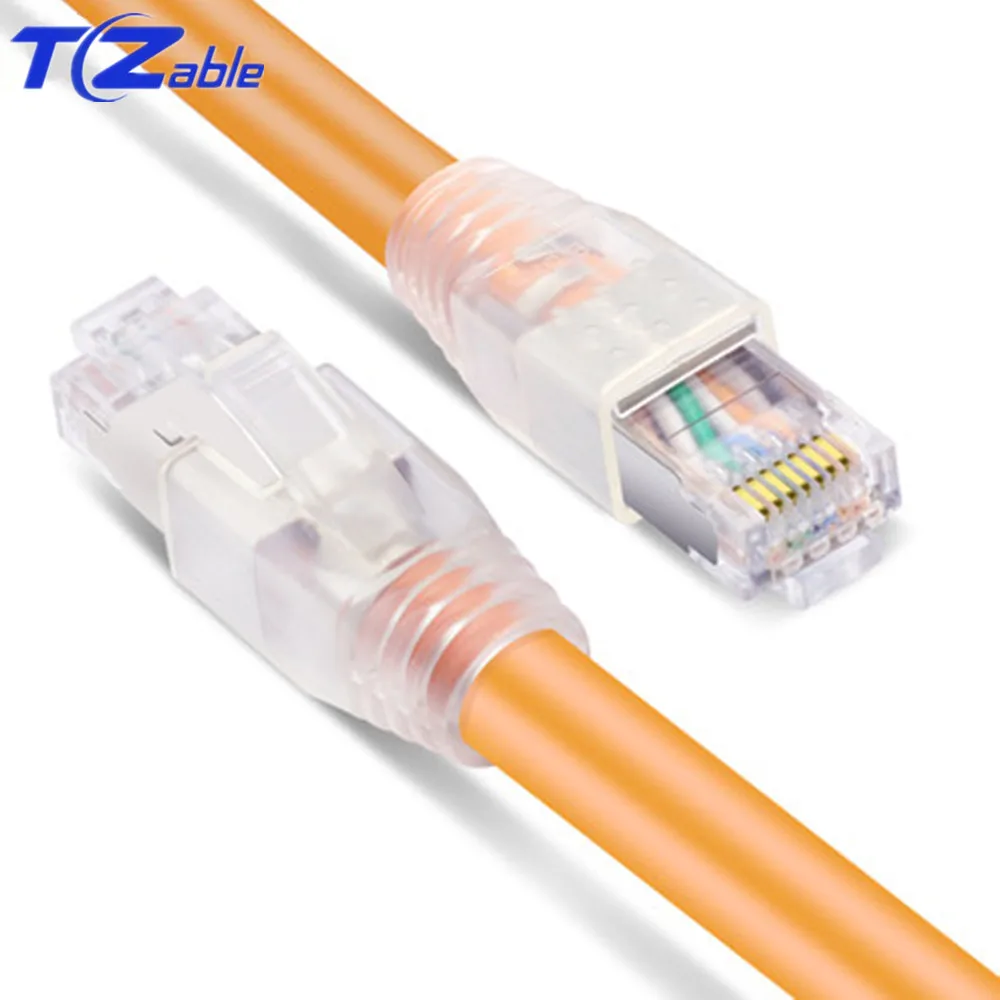 Сетевой Ethernet Кабель Cat8 RJ45 40G 2000 МГц 8P8C экранированный перемычка Lan кабели 1 м 2 3 5 8 10