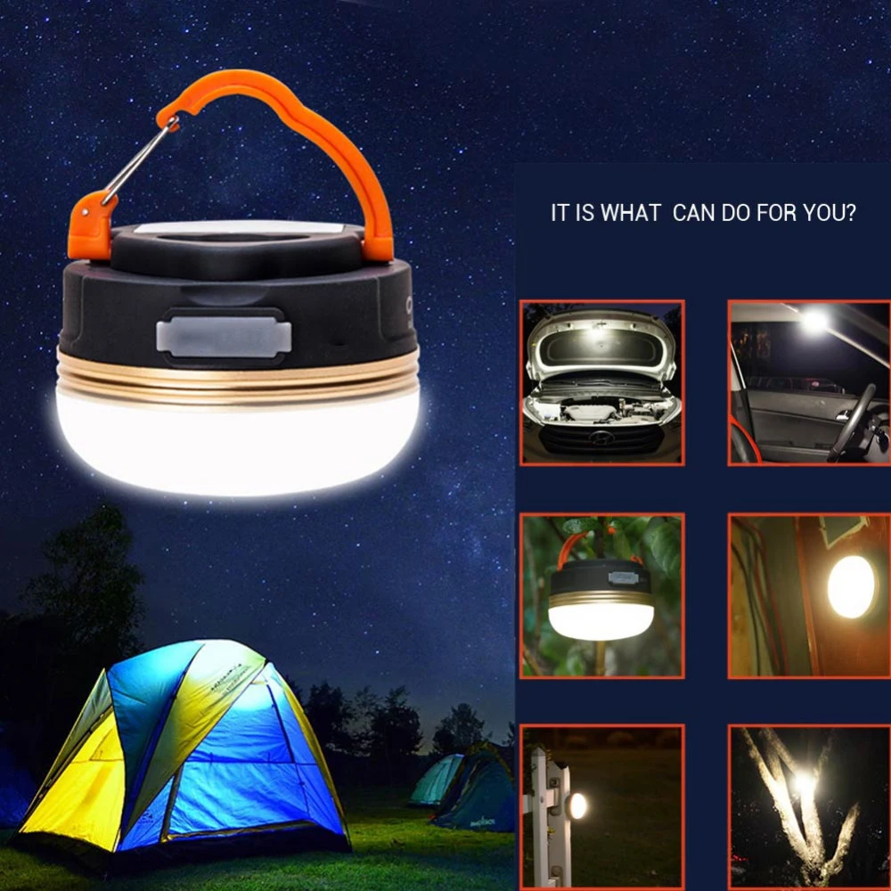 

USB Rechargeable Charging Camping Lights LED Outdoor tents Light Emergency Flashlight with Magnet for Mobile Phone charging