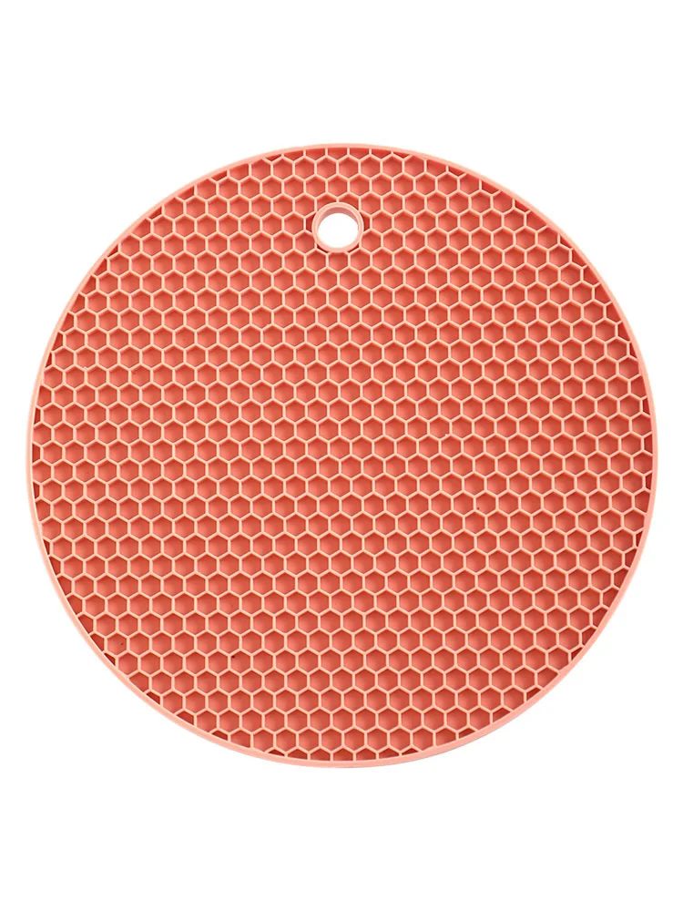 

Rubber heat-insulating, non-slip, high-temperature resistant mat, anti-scald table mat, kitchen round coaster tray mat table mat