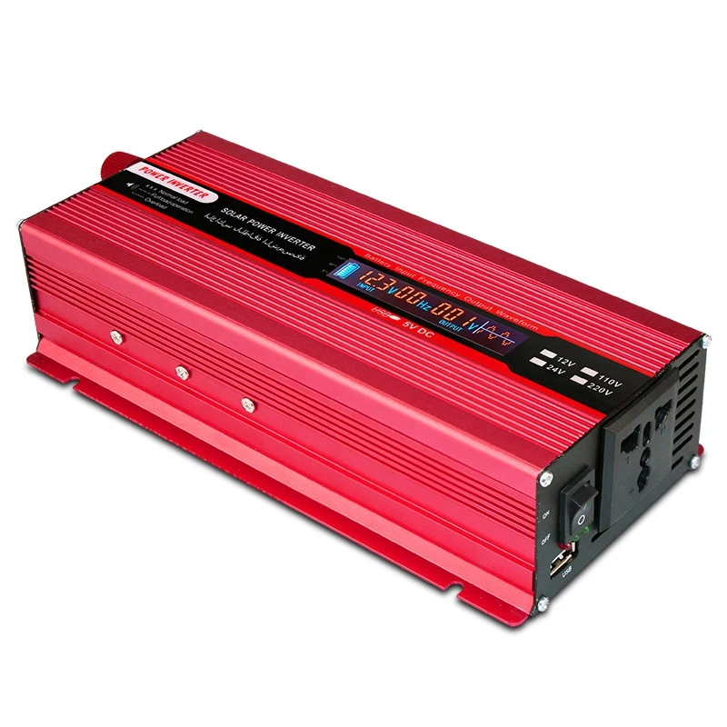 

2600W DC 12V To 220V AC Power Inverter With AC Outlets And 3.1A USB Car Adapter, For Car Home Laptop Truck