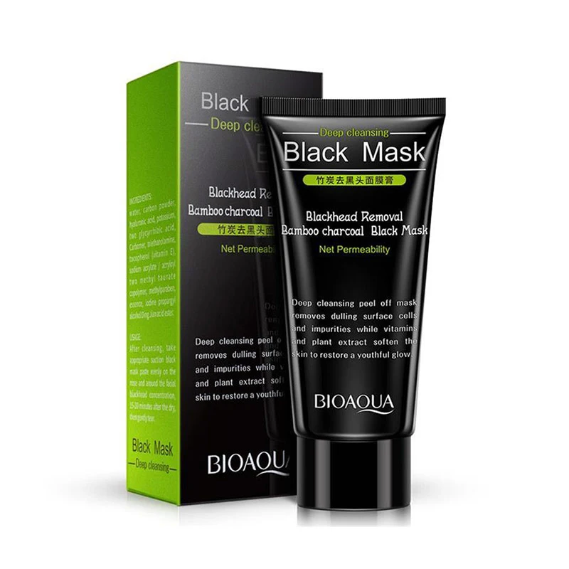 

BIOAQUA Skin Care Bamboo Charcoal Blackhead Remover Face Black Mask Deep Cleansing Peeling Mask Beauty Facial Masks