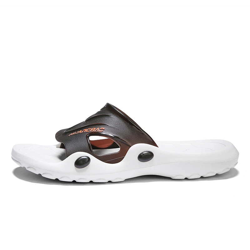 Мужские Пляжные шлепанцы темно синие сандалии на плоской подошве без застежки