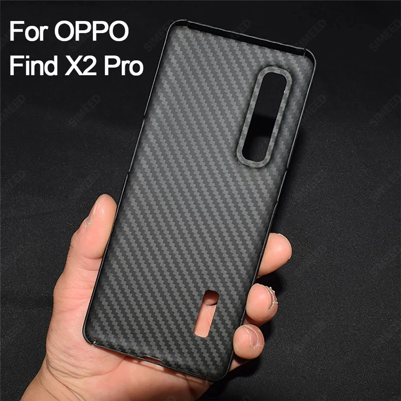 pure carbon fiber cover for oppo find x2 pro ceramic vegan leather version ultra thin for realme x2 pro reno ace 3 pro 5g case free global shipping