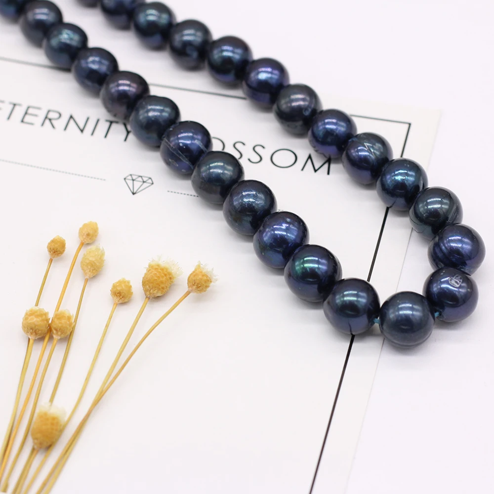 

Natural Fresh Water Pearl Beads Nearly Round Shape 8-9mm 36cm DIY for Jewelry Making Necklaces Accessories Bracelet Earrings