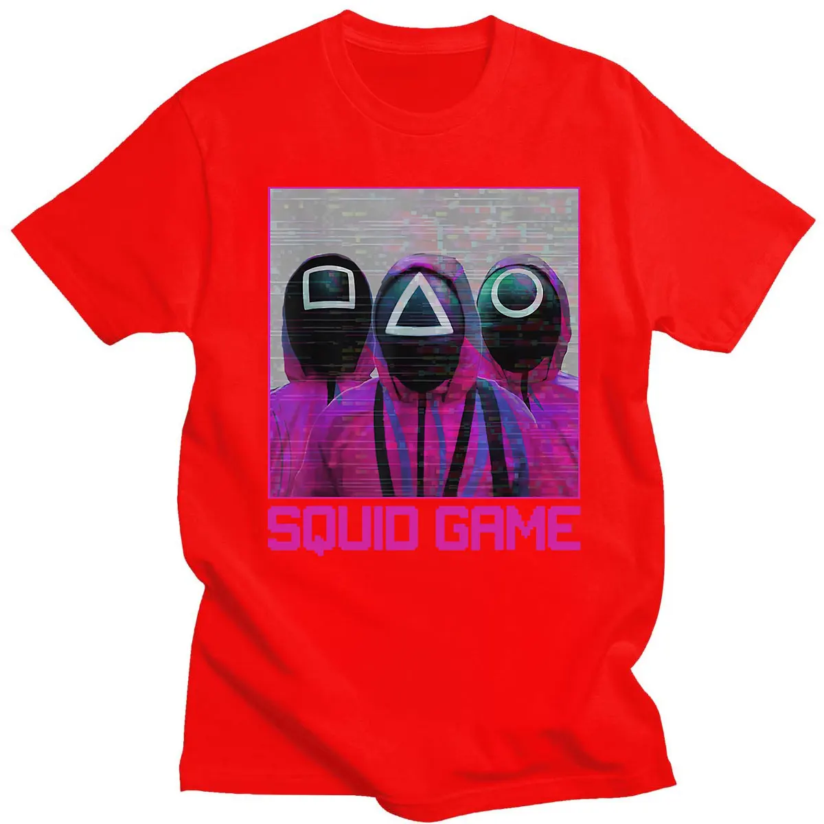 

Men's Summer Classic Sports T-Shirt 100% Cotton Slim Loose Shirt Retro American Squid Hip Hop 2021