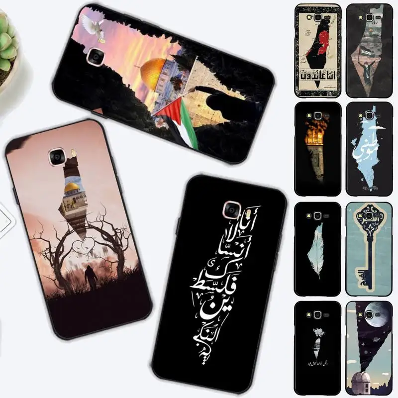 

Palestine Map Arabic Phone Case for Samsung J 2 3 4 5 6 7 8 prime plus 2018 2017 2016 core