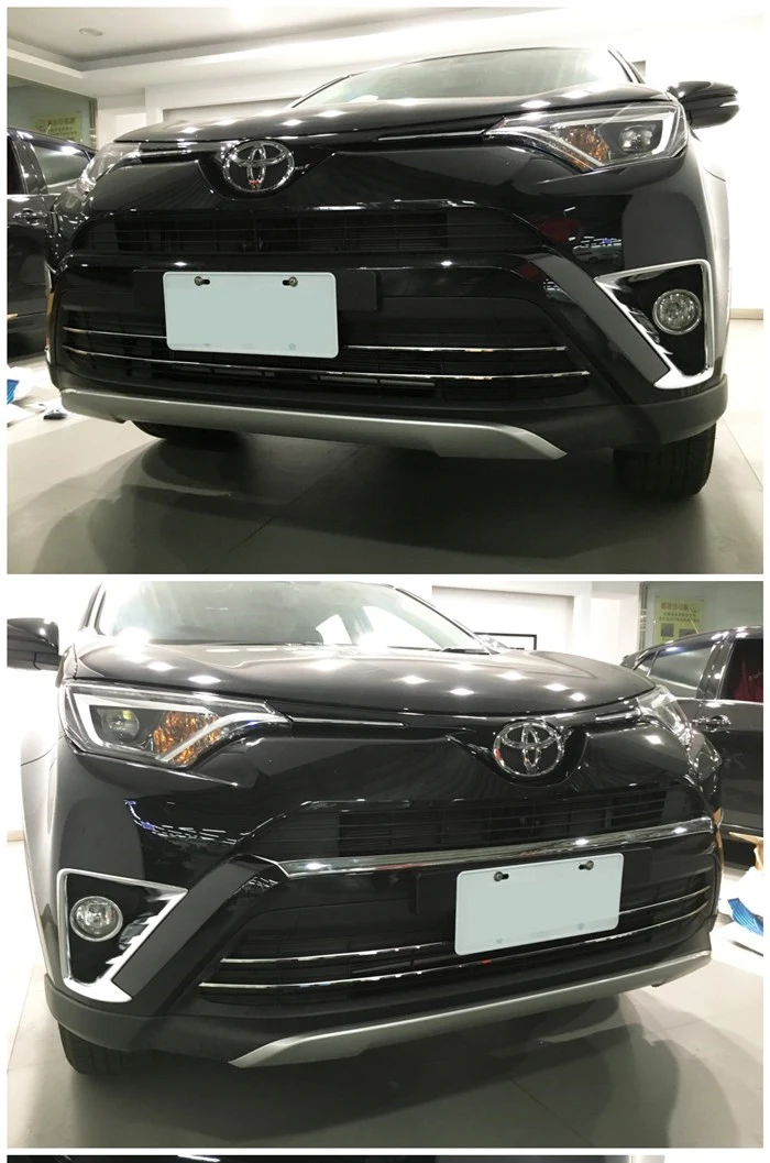 

Стайлинг автомобиля, подходит для Toyota Rav4 2016 2017, Хромированная передняя противотуманная фара, крышка фары, отделка, бампер, крепление, гарнит...