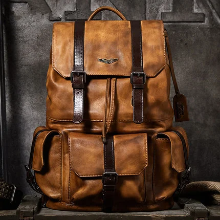 Вместительная дорожная сумка для мужчин рюкзак альпинизма ручной работы из