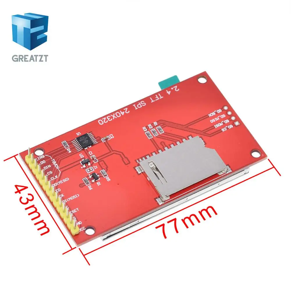 ЖК-модуль TFT 2,4 дюймов TFT ЖК-экран для Arduino UNO R3 плата и поддержка mega 2560 с gif сенсорной ручкой