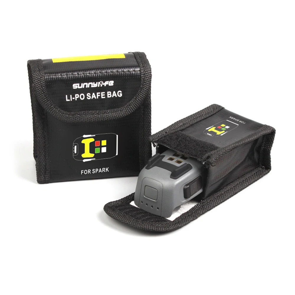 

For DJI Spark Battery Heat Resistance Protection bag safety bag lithium battery explosion-proof bag storage bag Protective Box