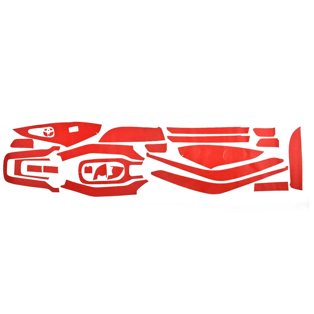 

100% Brand New Car Stickers 19PCS 1Set Carbon Fiber For Toyota Corolla
