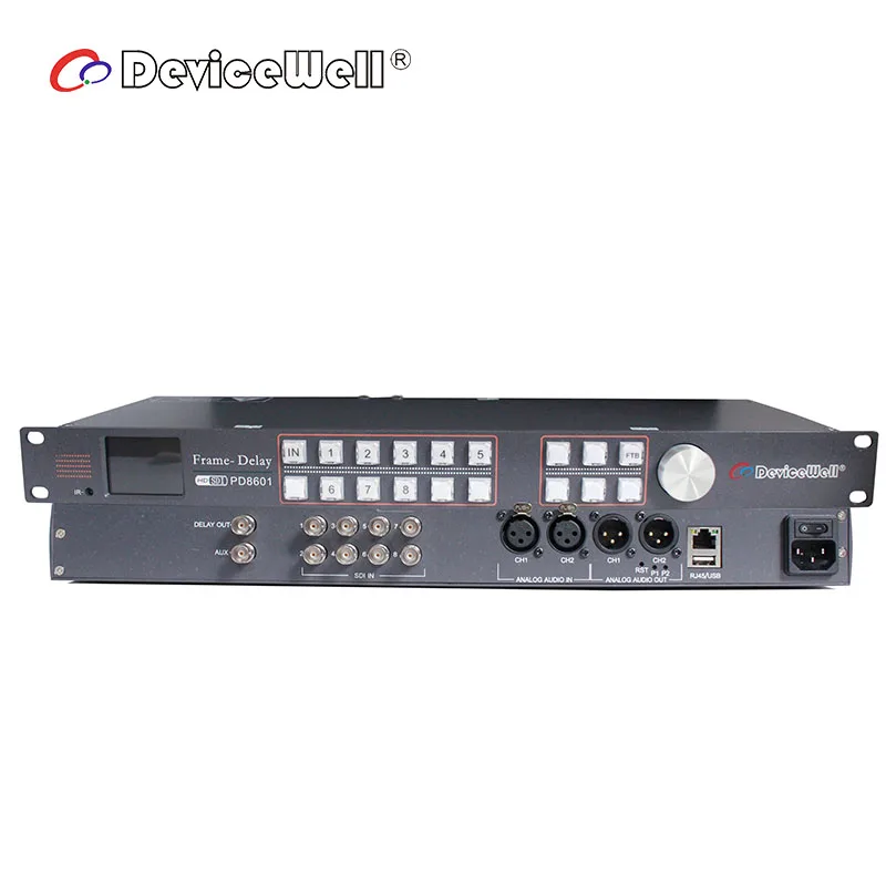 

DeviceWell PD8601 8-канальный SDI Вход 2 канала SDI Выход AV аудио-видео глушения