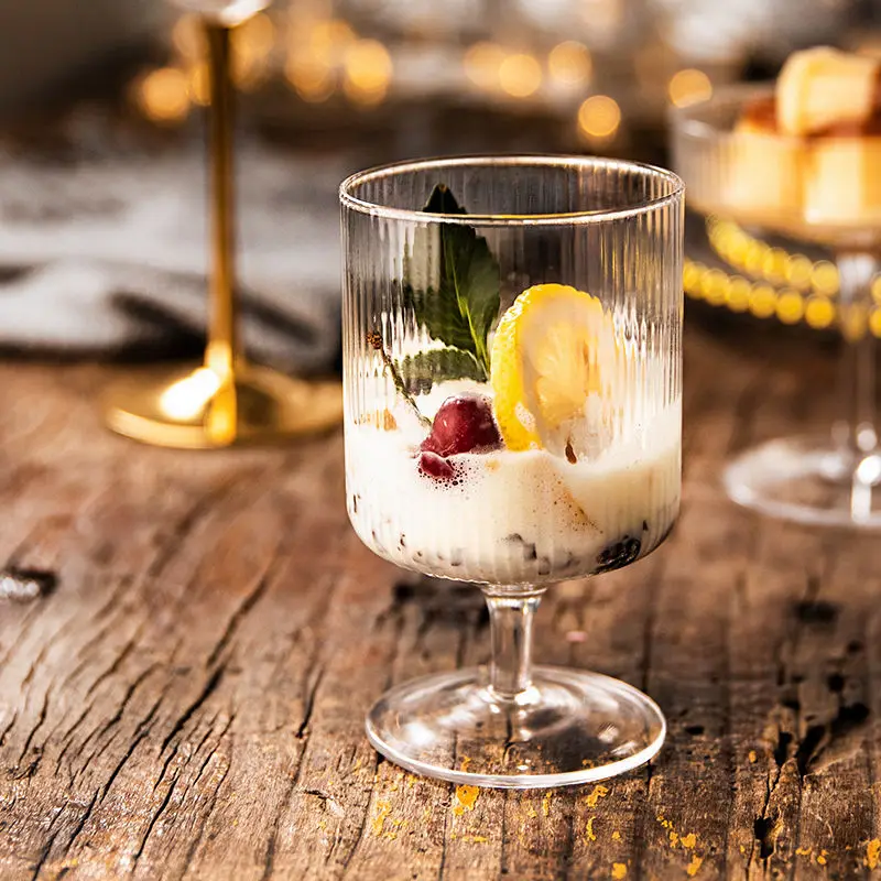 Чашка для мороженого скандинавский вертикальный бокал коктейлей с вертикальным