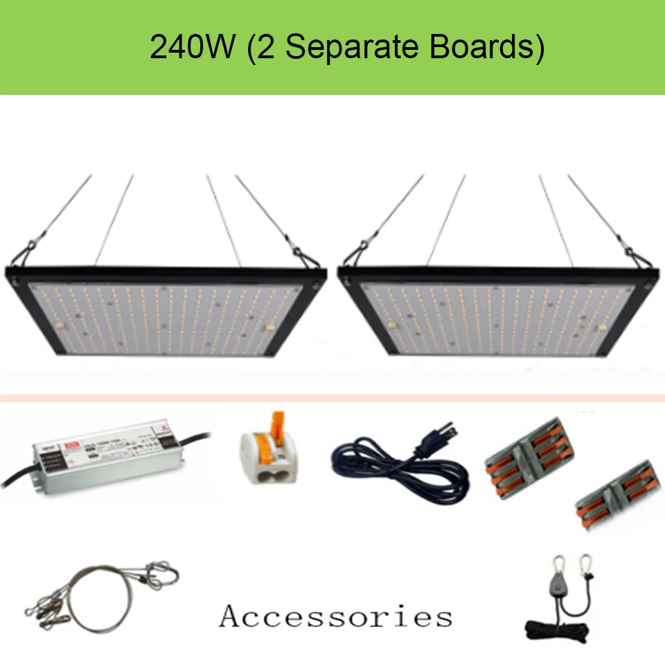 Full Spectrum Samsung Board LM301B 3000K 120W 240W Plant Grow Light LED Meanwell Driver for Hydro Indoor Plants Veg Flowering