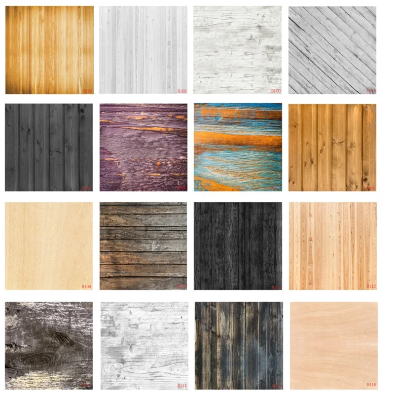 Реквизит для фотосъемки Nitree винтажный Виниловый фон с текстурой деревянного