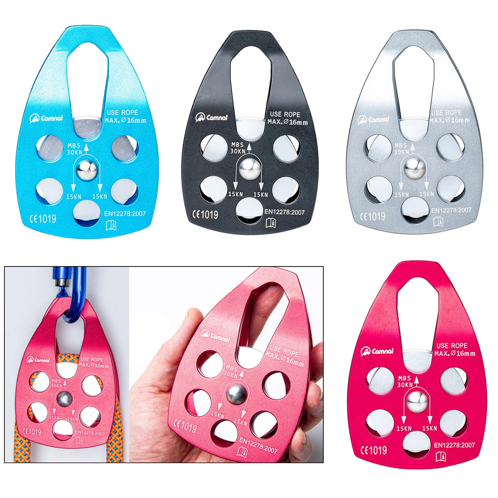 Шкив для скалолазания 30 кН шкив качания с одним роликом высокой