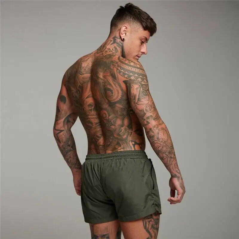 

Men Plain Summer Beach Boxer Surfing Wear Short Pants Trousers Casual