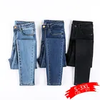 Джинсы женские джинсовые брюки черного цвета женские джинсы женские Стрейчевые штаны скинни для женщин брюки