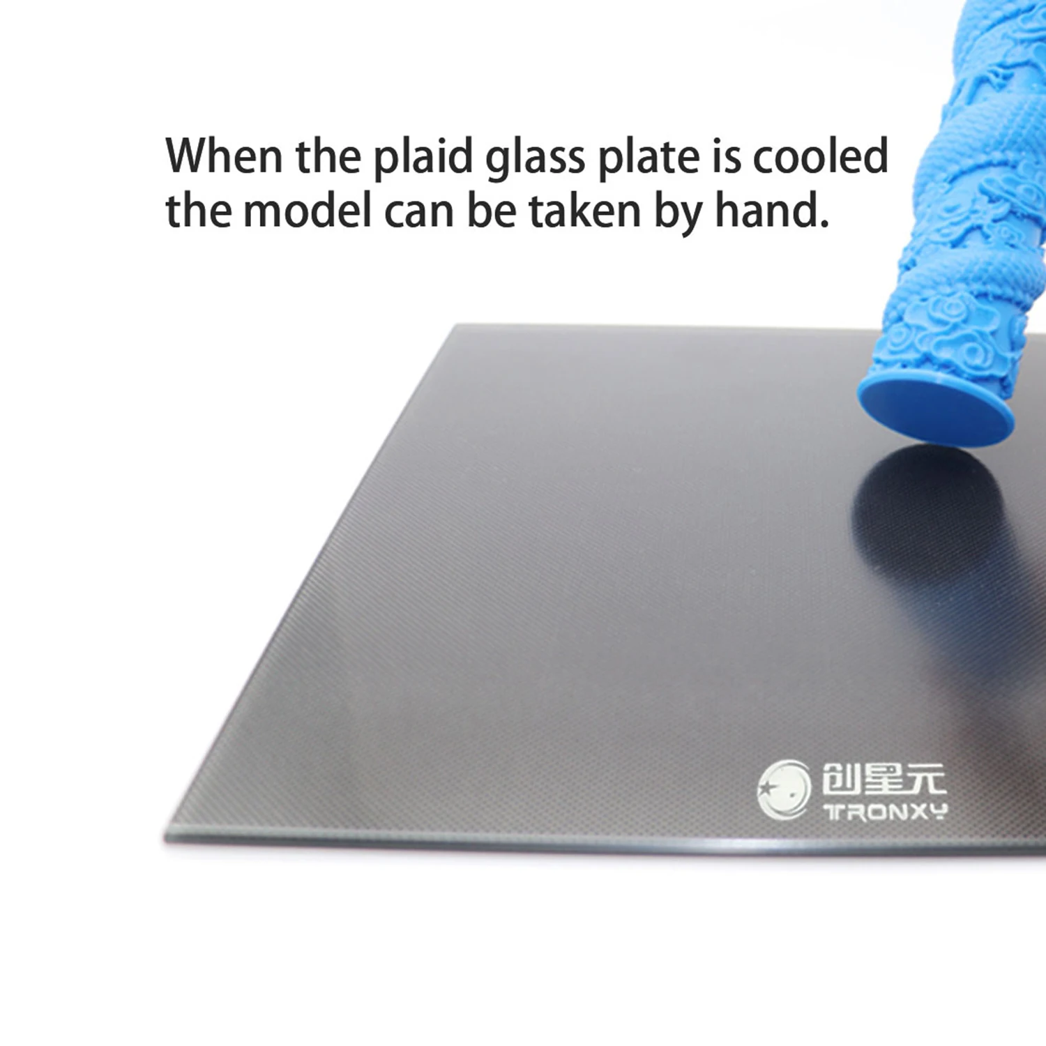 Платформа Tronxy из углеродного силикона и хрустального стекла для печатающей