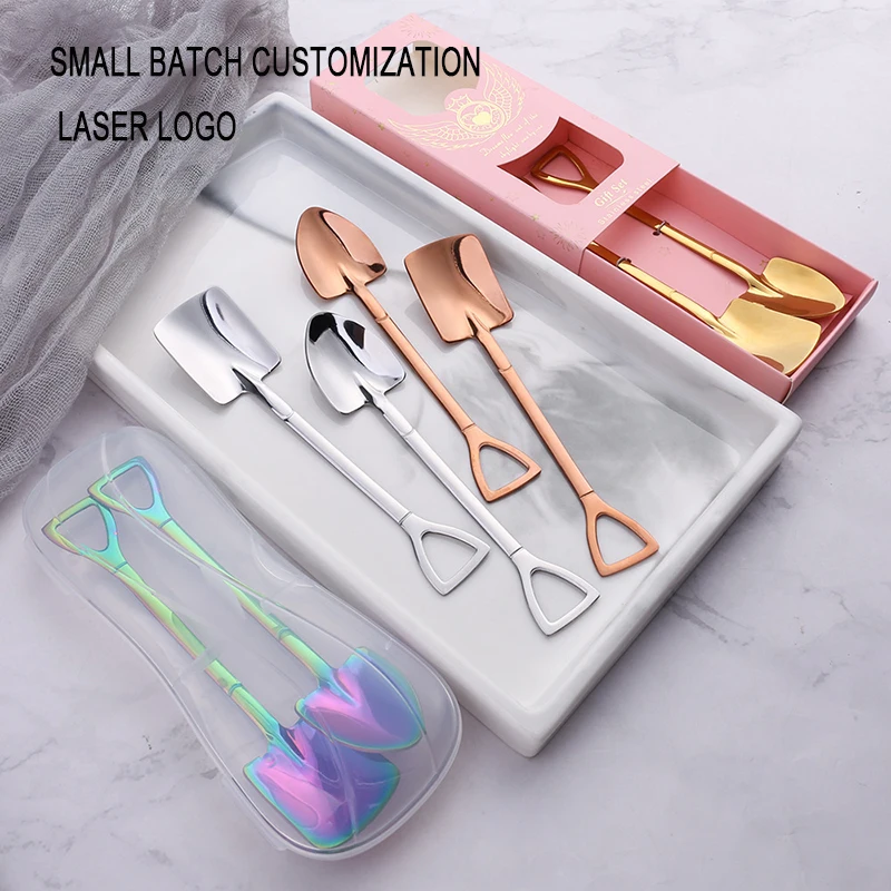 Мини Ложка 304 для кофе из нержавеющей стали ложка мороженого инженерным железным