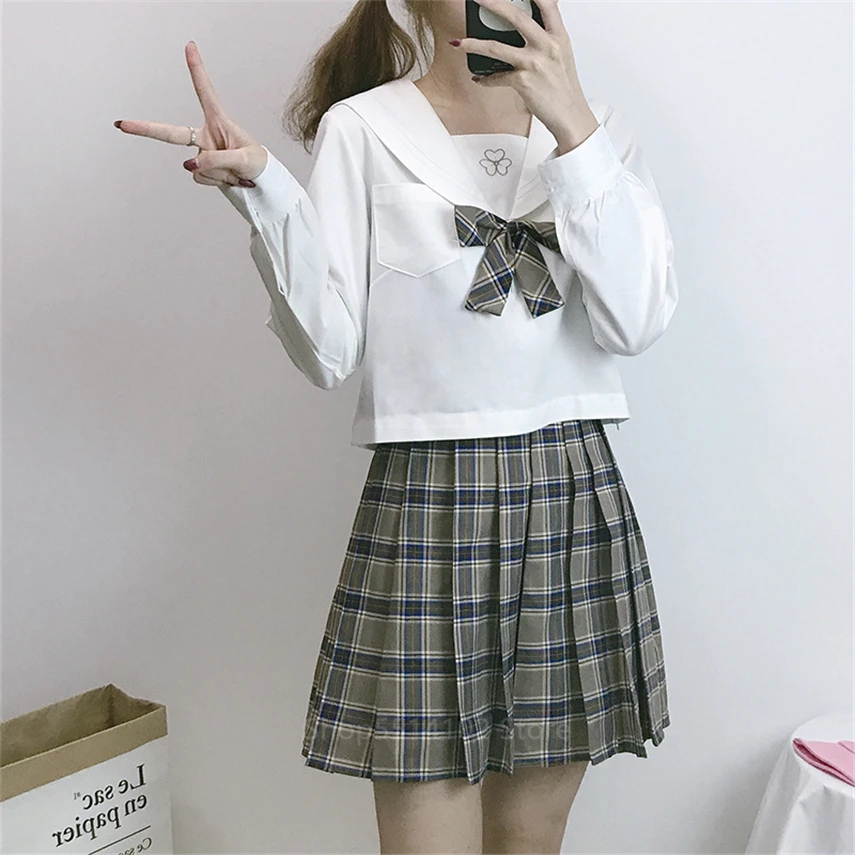 Женский костюм JK в японском стиле школьная форма для студентов Корейском