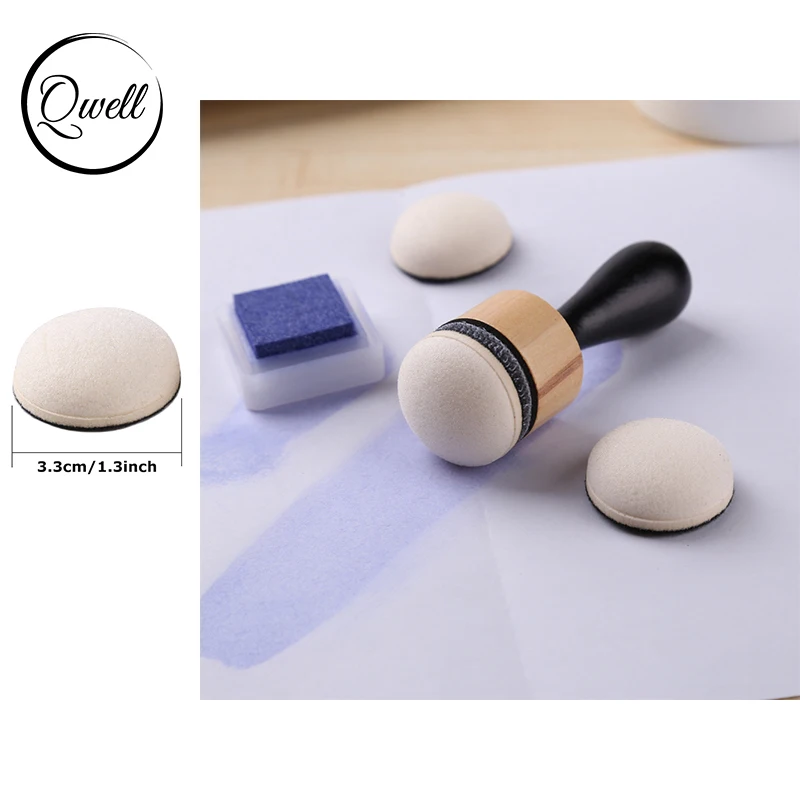 QWELL купольные круглые пены мини чернила краски смешивание Инструменты Набор