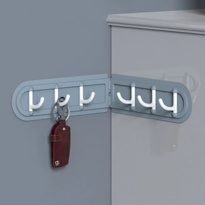 

Folded Hooks Bathroom Office Organizers Kitchen Wall Hook Hanging Reusable Self Adhesive Hook Living Room Double Sided Storage