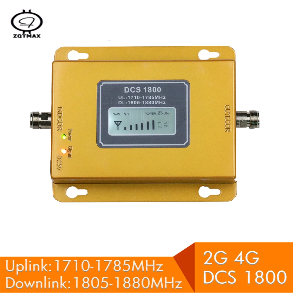Усилитель сигнала ZQTMAX 75 дБ 4g lte dcs 1800 повторитель gsm mobile МГц Сотовый усилитель Band