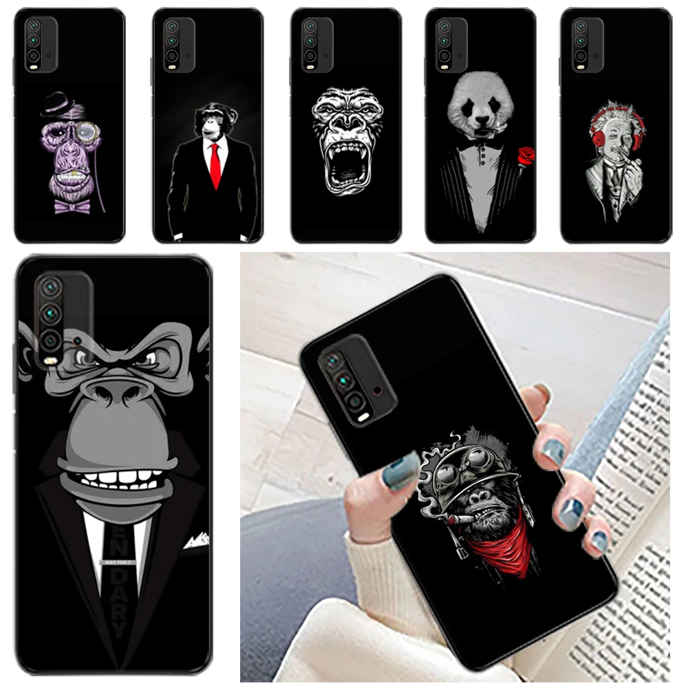 

Animal Monkey Panda Professional Costume Phone Case For Xiaomi Redmi Note 9T 9S 9 Pro MAX 5G 10X Note 10 10T 10S Pro MAX 4G 5G