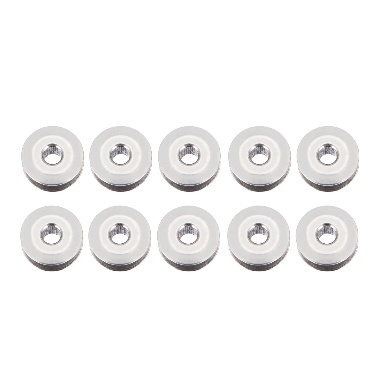 10 шт. промышленные алюминиевые катушки для швейных машин 21 мм Швейные аксессуары