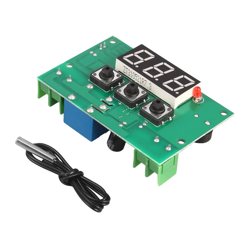 Новый 12V 10A цифровой ЖК дисплей Температура регулятор контроллер печатная плата