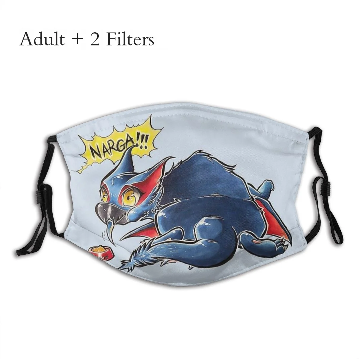 

Chibi Nargacuga унисекс Пыленепроницаемая маска с фильтрами для мужчин и женщин