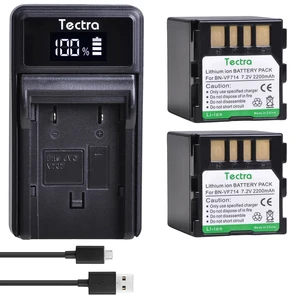 BNVF714 BN-VF714 Batteria for JVC BN-VF714 GR-D250 GR-D270 GR-D290 GR-D390 GR-D450 GR-D650 GR-DF450 BN-VF707 VF707U Charger