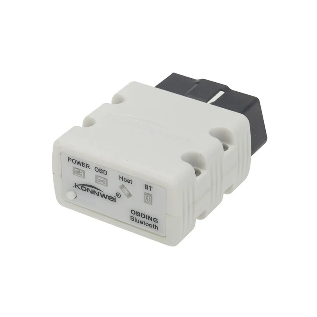 Белый Konnwei KW902 ELM327 Bluetooth 3,0 OBD2 OBDII автомобильный двигатель сканер диагностического кода автомобильные аксессуары для Палм КПК мобильный Эндрюс - Цвет: Белый