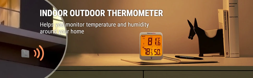 ThermoPro TP63 60 м Беспроводная метеостанция гигрометр термометр цифровой термометр с подсветкой для сада