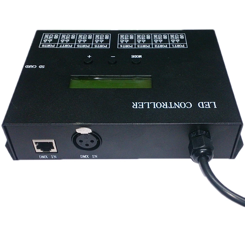 Программируемый контроллер RGBW светодиодный RGB Pixel PC Artnet DMX DMX512 ЕС вилка |