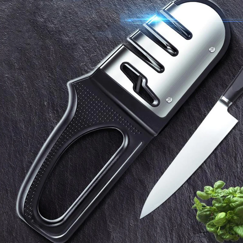 Точилка для ножей инструмент заточки 3 этапа с алмазным покрытием и тонким