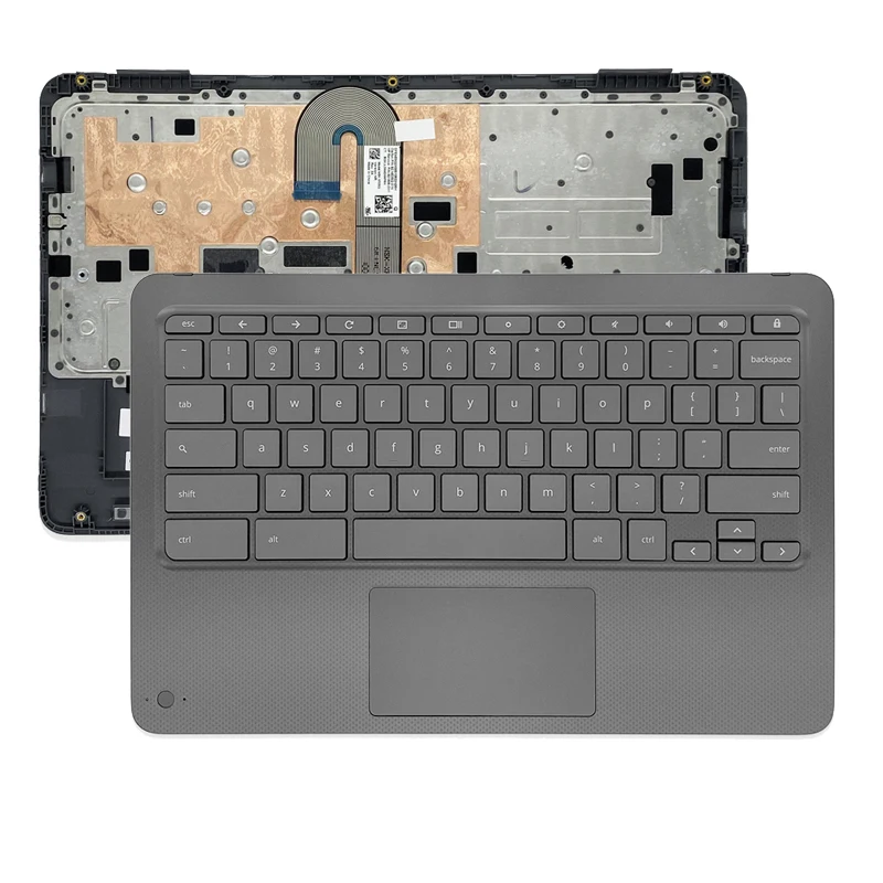 

Новый оригинальный чехол для ноутбука HP Chromebook X360 11-AE C, чехол с клавиатурой, версия для США, черный