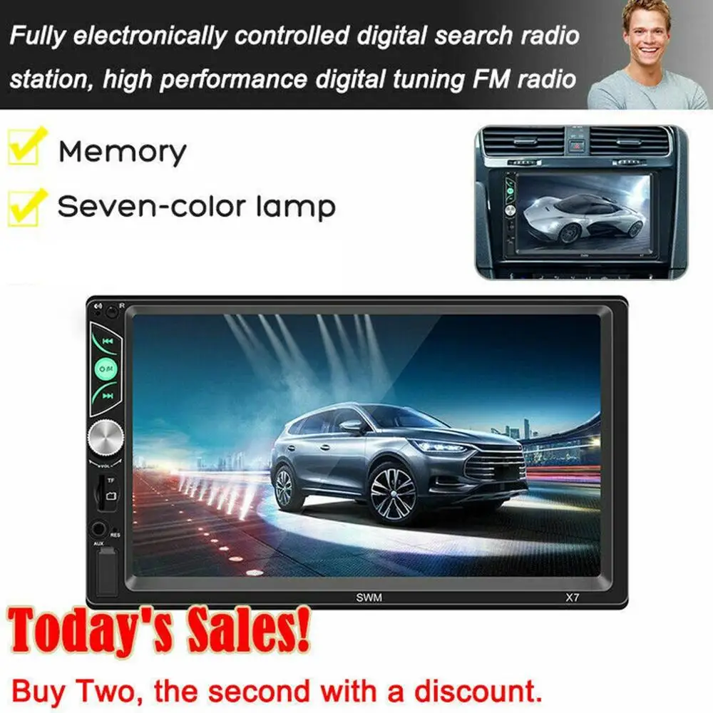 2019 Новинка 7 дюймовый Hd Экран автоматическое устройство для Mp5 плеером и