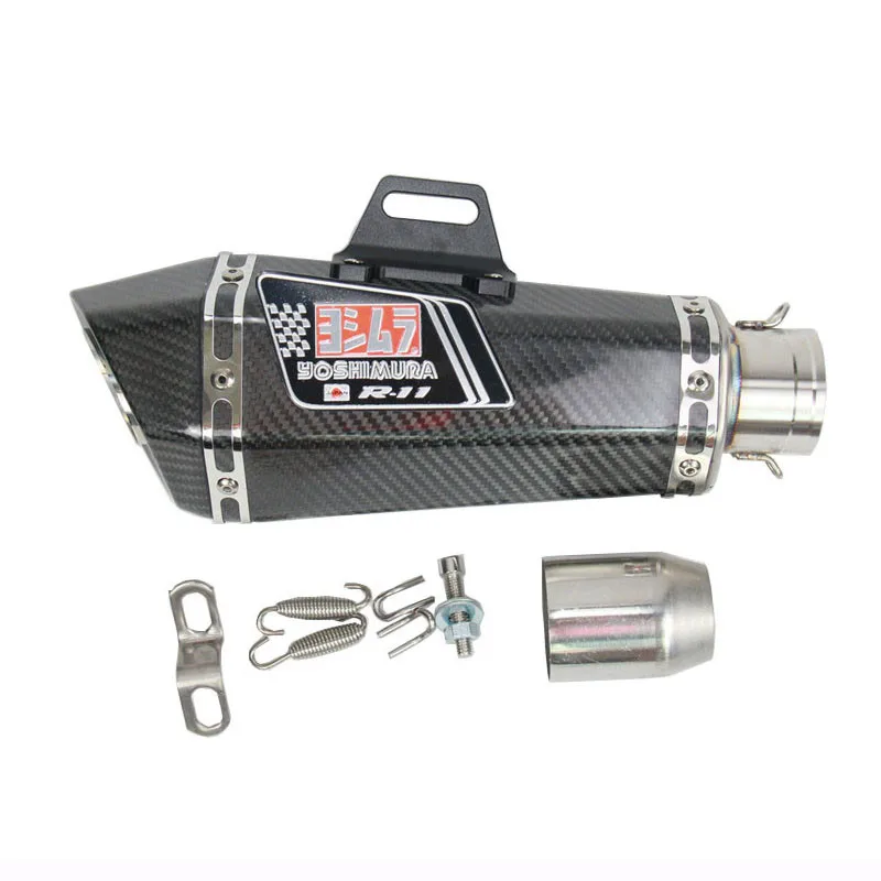 

Moto 51mm Motorcycle Exhaust Pipe Muffler Carbon Fiber Small Hexagon Exhaust With DBkiller For Z900 MT09 KTM390 CBR1000 R6 R25