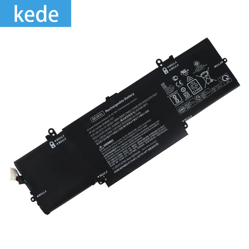 Оригинальный аккумулятор Kede BE06XL для ноутбука HP Elitebook Folio 1040 G4 918045-1C1 918180-855 HSTNN-DB7Y 67Wh