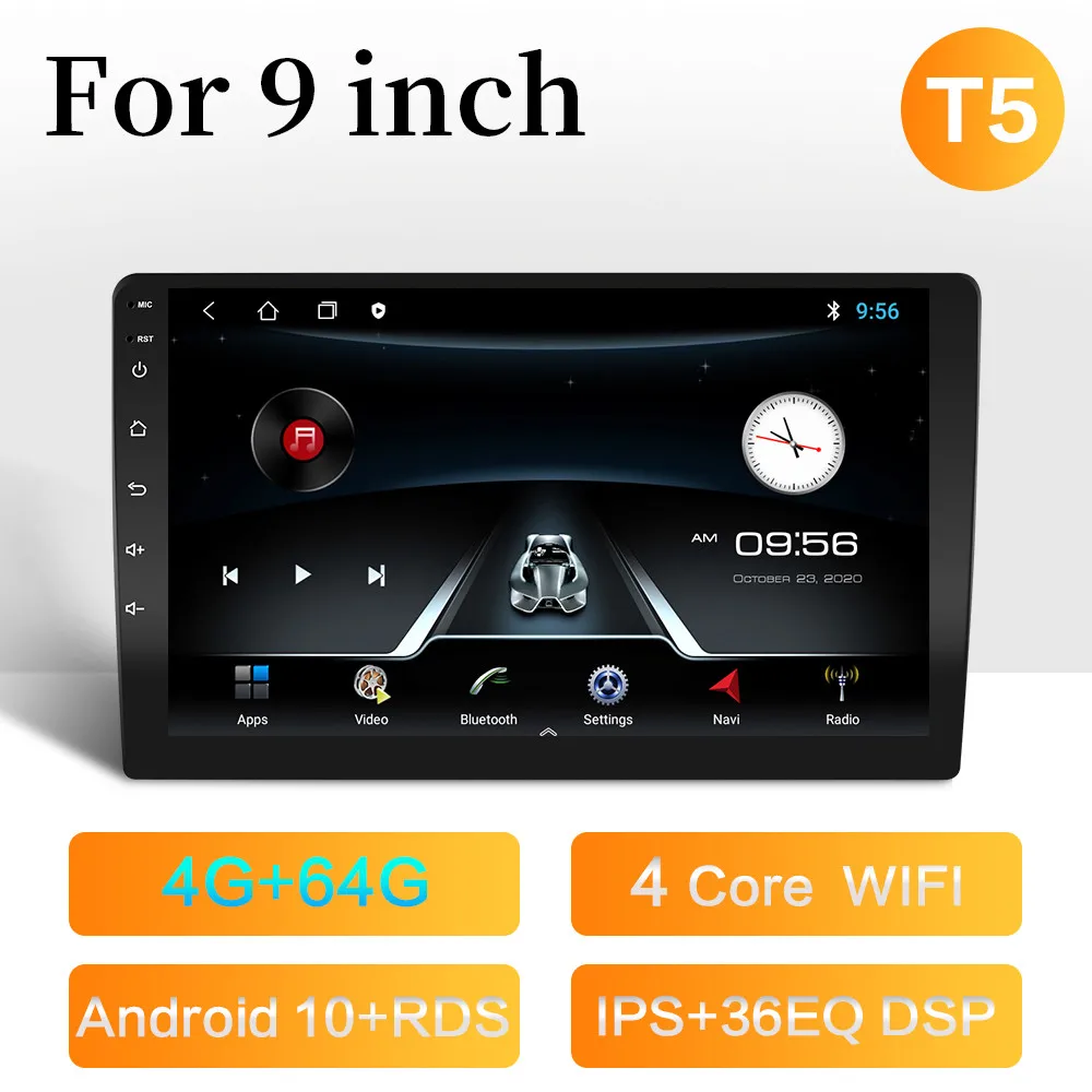 2DIN 9 inch Android 10.0 Car Radio Multimedia Video Player GPS Navigation For Toyota NISSAN Hyundai Kia Lada VW HONDA Suzuki | Автомобили