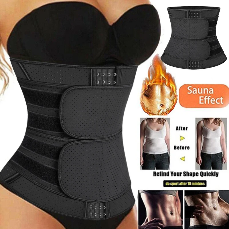 

Neoprene Sweat Waist Trainer Corset Trimmer Belt for Women Weight Loss Waist Cincher Body Shaper Slimmer Compression Shapewear
