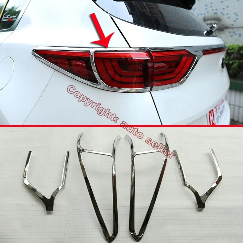 

ABS Chrome Tail Light Rear Back Frame Lamp Cover molding For KIA Sportage 2016 2017 2018
