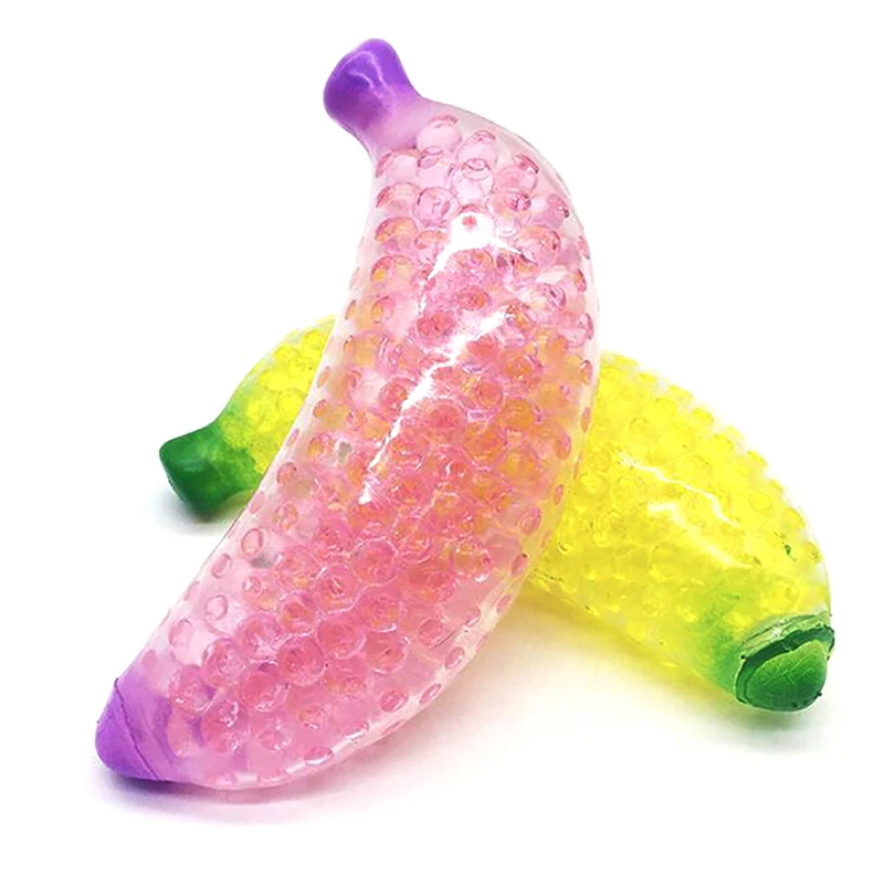 Juguete pelota de estr&eacute;s con bolas de pl&aacute;tano esponjoso para adultos y ni&ntilde;os, juguete para apretar infinita, estr&eacute;s, alivia la descompresi&oacute;n, 1 unidad-1