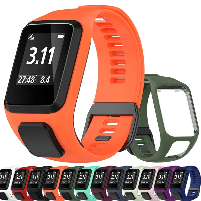 

Silicone Smart Band Bracelet Strap For TomTom Runner 2 3 Spark3 Sport Running Replacement Strap Sweatproof GPS Smart Watch Band