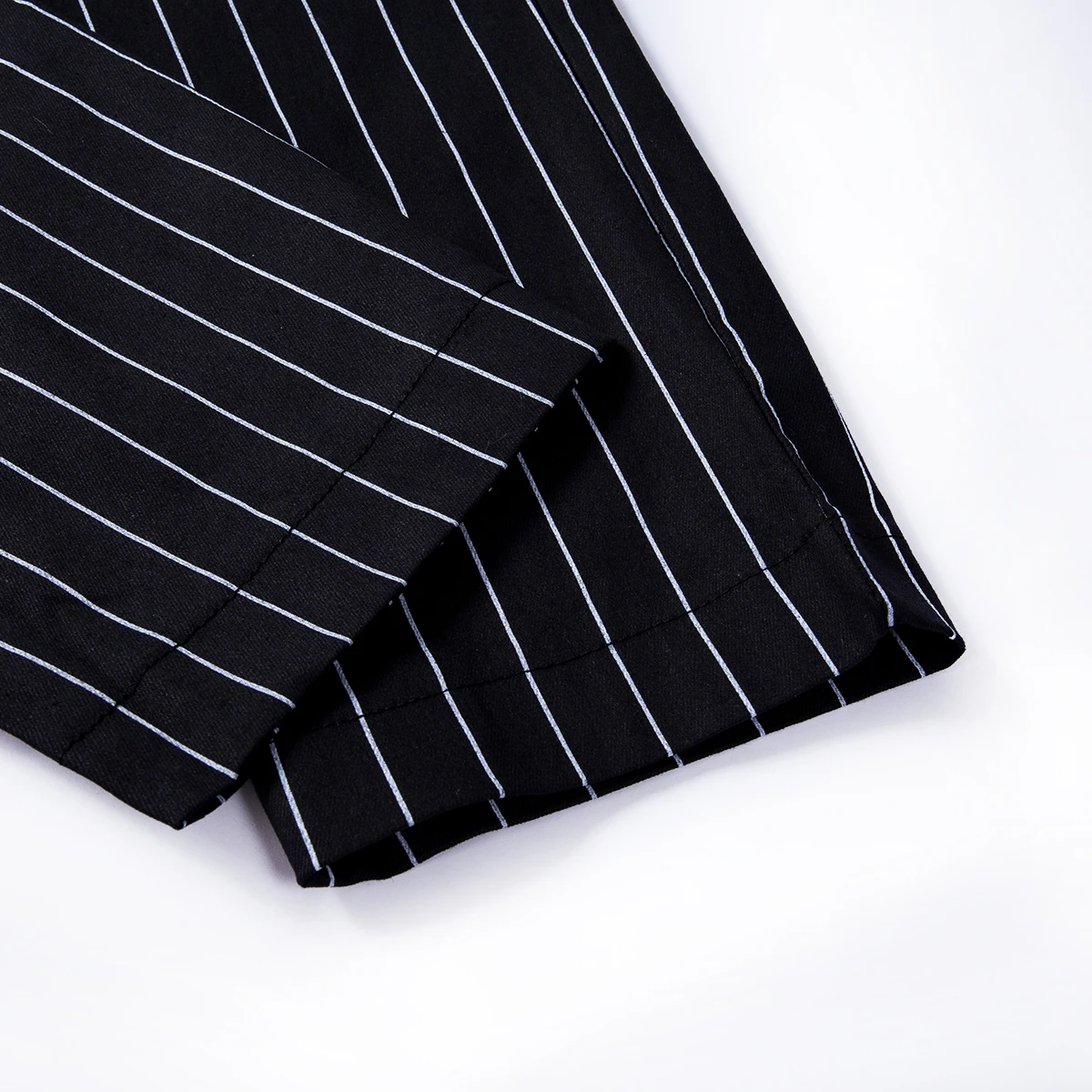 

Fashion Men's Slim Fit Stripe Business Formal Pants Casual Office Skinny Long Straight Joggers Sweat Pants Trousers